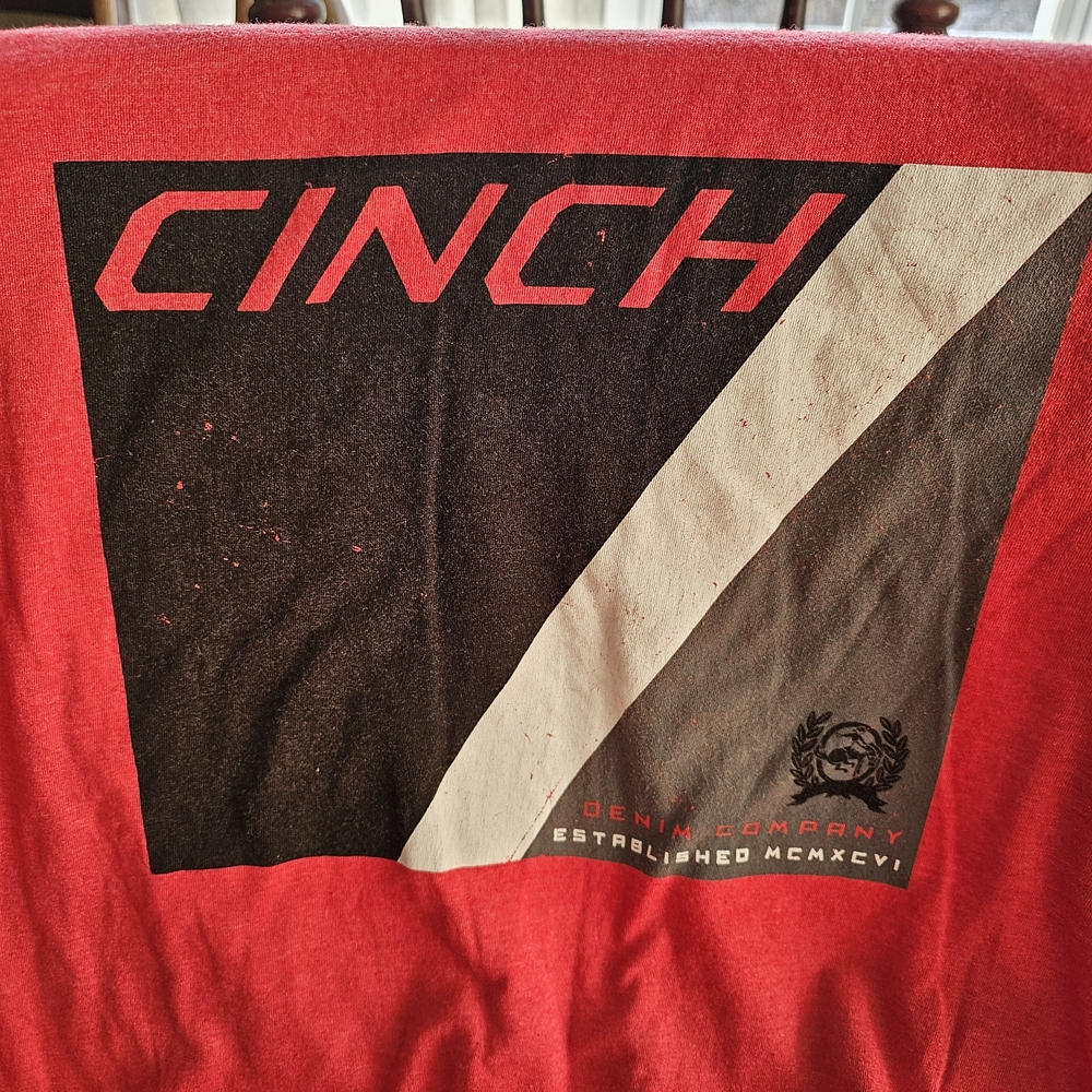 Cinch Red Graphic Men's T-Shirt